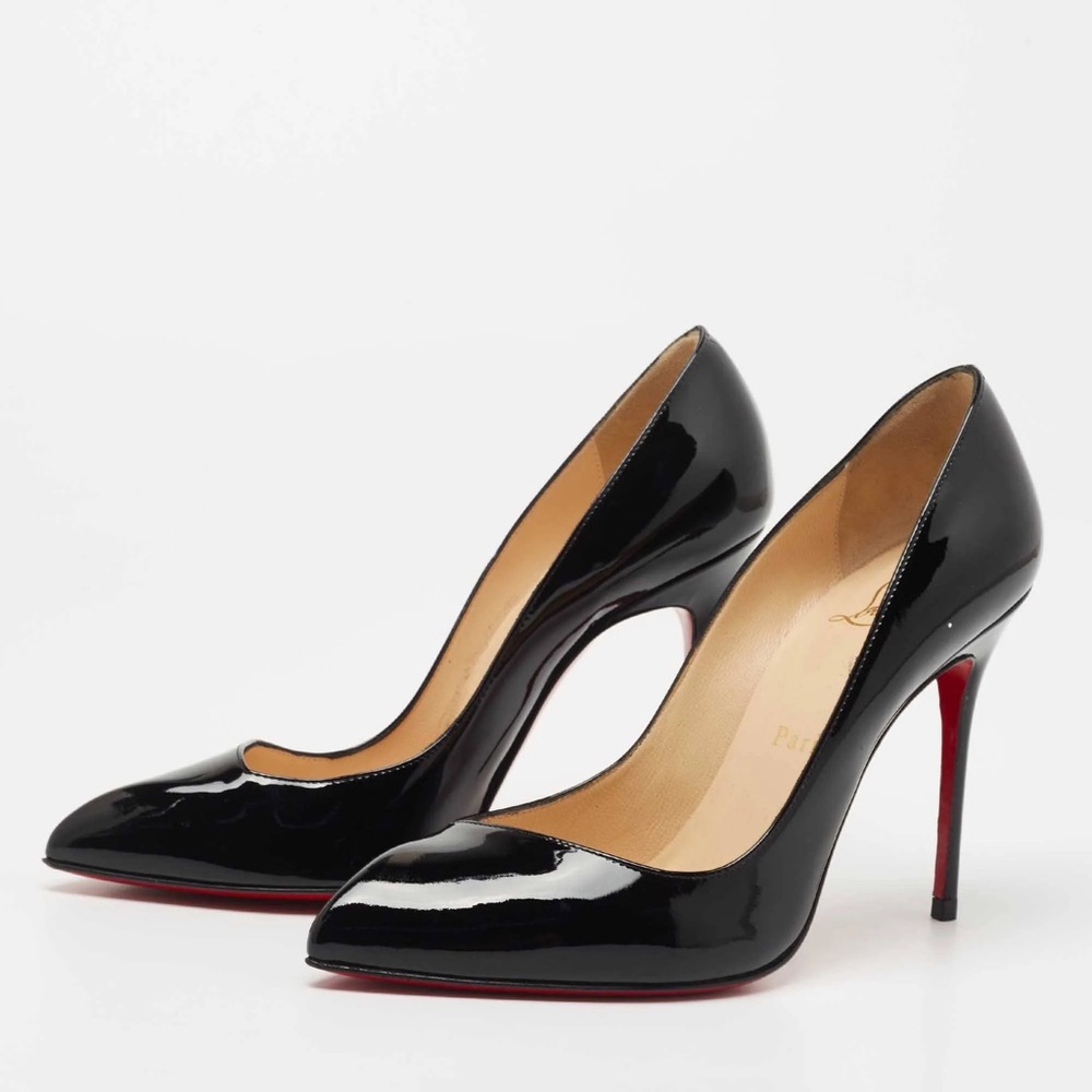 Christian Louboutin Black Corneille 100 Patent Pumps